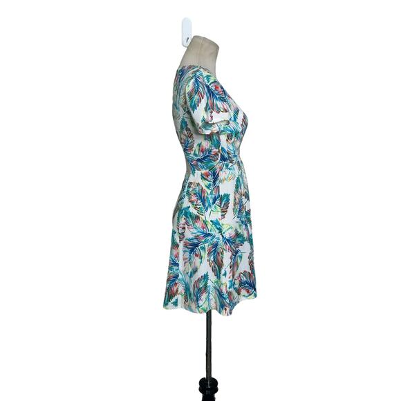 Show Me Your Mumu white blue tropical print mini dress size Small - Picture 6 of 15